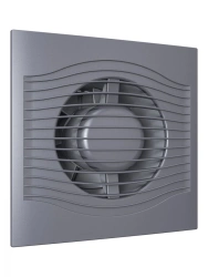 Exhaust Fan SLIM 4C Dark Gray Metal - D100 with Backdraft Damper