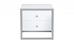 Metal Frame Nightstand with MDF Top