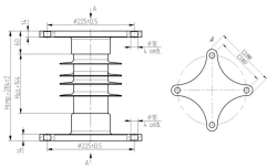 Polymer Insulator OCK 20-10-E05-3 UHL1 for Electrical Installations