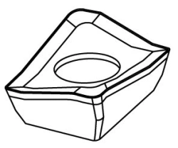 Hard Metal Milling Insert KF18-0712R-U6K M20P