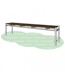 Outdoor Plastic Bench for Play Areas - Romana 302.05.00