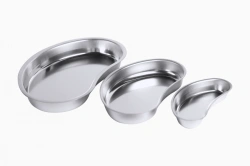Metal Kidney-Shaped Medical Trays LMPch-"Oka-Medic