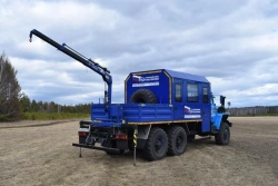 Mobile Workshop with Crane; Cargo-Passenger Vehicle UZST Type UZ