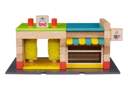 Wooden Magnetic Constructor WOODBLOCKS 2-in-1 (65 Pieces)