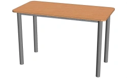 Scratch-Resistant Dining Table with Plastic Coating, Model SO-6