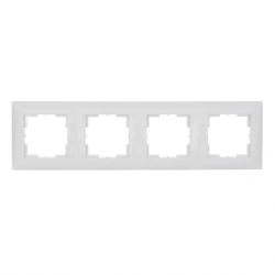Four-Gang Wall Frame in White - Model "MARIYA