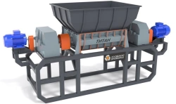 TITAN 600 Industrial Dual-Shaft Shredder for Processing