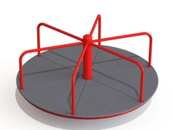 Metal Carousel with Waterproof Plywood Floor - DIO 2.02