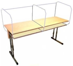 Adjustable Two-Seat Student Desk for Educational Institutions - Model SI56.13.16.25
