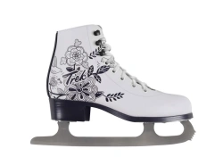 Classic Figure Skates TREK Flowers for Recreational Use