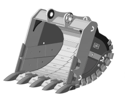 Heavy-Duty Rock Bucket 6.7m³ RDX-123.235d-XS115(5)-LS-WS