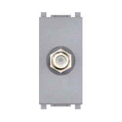 Caduceus Aling Experience Hidden Installation Satellite Antenna Socket F/F, 1M, Silver, Art. 74265.S