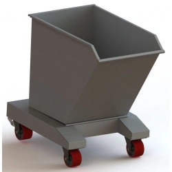 Chip Bunker with Filtration System and Drain Valve