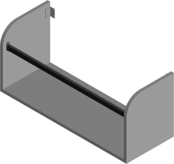 Non-Metal Marine Furniture Book Shelf RBP-G