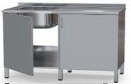 Stainless Steel Sink Cabinet AISI 304 KSм/нж 4-02.1 m-12