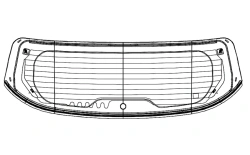 Rear Assembly Glass for Vehicles - Model 00479TRW00001