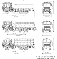 Combined Road Machine KDM-6317 on MAZ 6317F9 Chassis
