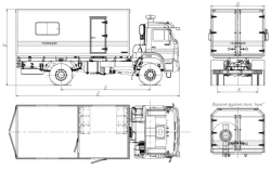 Operational Service Truck 9723BN without Crane on KAMAZ 43265-D5 Chassis