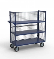 TS-3P Mesh Storage Trolley with 3 Shelves