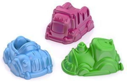 Colorful Car Sand Molds Set for Creative Play