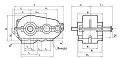 Horizontal Cylindrical Gearbox RCD-650