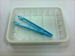 Sterile Disposable Polymer Tweezers 125mm in Tray