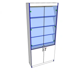 Wooden Display Case for Exhibitions and Demonstrations