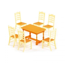 Doll Furniture Set No. 6 (7 Pieces) - Art. 54395