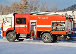 Fire Foam Extinguishing Vehicle APT (3.0-5.0)-60, Type 58816T, Model APT (3.0-5.0)-60 (53605) on KAMAZ-53605-A5 Chassis