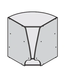 Corner Interior Counter for Retail - Fregat Series