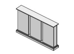 Wooden Office Partition Set "Court