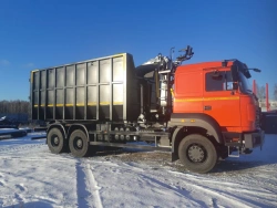Metal Transport Truck with Crane Manipulator 637706 on Ural Chassis S35510