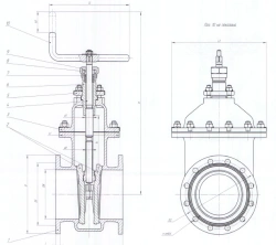 Bronze Wedge Valve DN 80 PN 0.6 MPa IUCL.491655.013-01