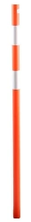 Plastic Guide Pole 2.5m with Reflective Stripes for Construction Sites VP-2.5