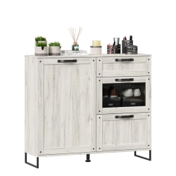 Sydney LD.672050.000 PV Combined Chest of Drawers (White Craft Oak)