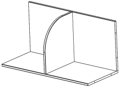 Modular Children's Wall Unit for School Supplies - Model SMD.13