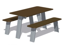 Outdoor Table with Benches for Play Areas - Romana 302.34.00