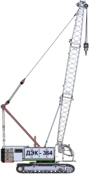 Crawler Crane DEK-364 with Cabin 131.17.00.000 and Engines from Eurasian Countries