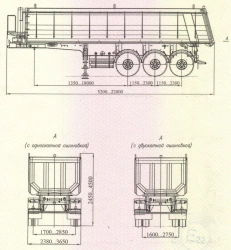 Construction and Agricultural Bulk Cargo Semi-Trailer CHMZAP-95200A Model 95200A-00 to 95200A-07