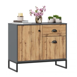 Loft Side Table LD.689070.000 (Oak Votan/Onyx Gray)