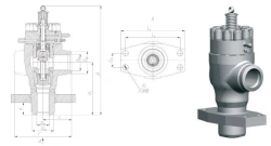 Main Safety Valve DN150-200/PN9.8-13.7 MPa 1203-150/200-0A