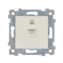 Low Voltage Socket Mechanism for Concealed Installation RK1-458 "Ivory