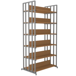 Metal Library Bookshelf for Efficient Storage