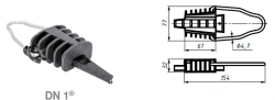 Anchor Clamp for SIP-4 Wires DN 1