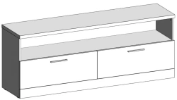 Service Cabinet for TV - Model SC-2023