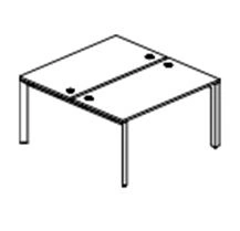 Modular Workstation with P-shaped Frame KS.RsP-3.074