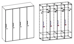Children's Changing Room Cabinet TV-DShRD-6.6.01