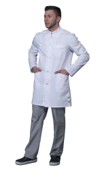 Men's Medical Gown with Button Closure for Healthcare Professionals X-234