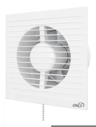 E 125 S C Axial Fan with Anti-Mosquito Grid and Backdraft Damper