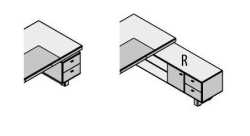 Wall-Mounted Wooden Office Cabinet "Sydney